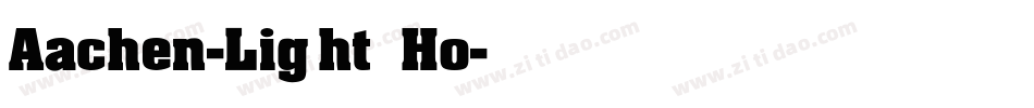 Aachen-Light Ho字体转换